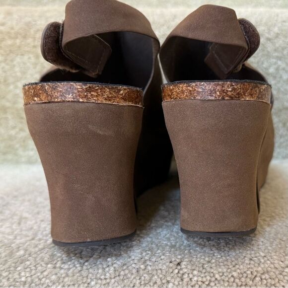 Pierre Dumas Chantal Sandals Wedges Platforms Brown‎ Women’s Size 10 - Picture 4 of 9